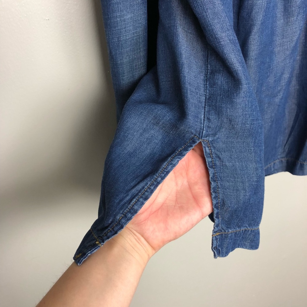Cloth & Stone | off the shoulder chambray top - Picture 8 of 8